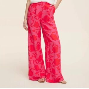 Women's Classic Rose High-Rise Linen Trousers Kate Spade New York x Target L